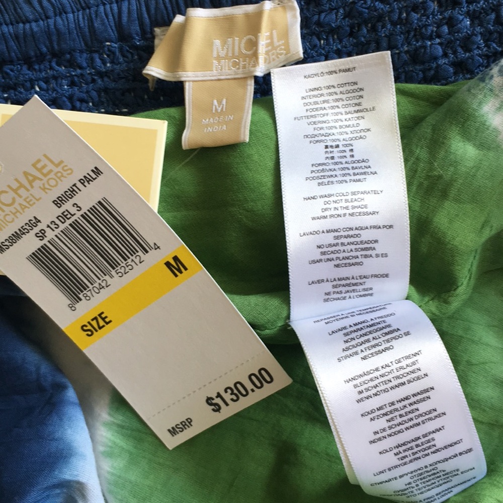NWT Michael Michael Kors Tie-Dye Maxi Dress - Picture 14 of 14